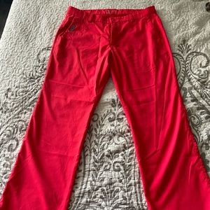 Red Nike golf pants pants. Size 35/30 Smoke free.